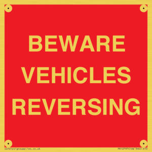 BEWARE VEHICLES REVERSING